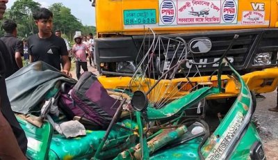 সিলেটে ট্যাংকলরি-অটোরিকশা সংঘর্ষে নিহত ৪