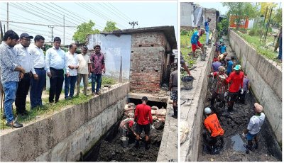 দীর্ঘ ২০ বছর পর ড্রেন পরিষ্কার কার্যক্রম শুরু, স্বস্তিতে এলাকাবাসী
