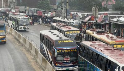 চন্দ্রা এলাকার অর্ধশতাধিক বাস কাউন্টার বন্ধের নির্দেশ