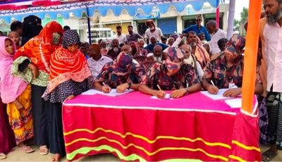 রাজশাহীর দূর্গম চরের ৭ শতাধিক মানুষকে বিজিবির বিনামূল্যে চিকিৎসা সেবা