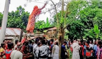 সজিনা গাছের ডাল কাটতে গিয়ে বিদ্যুতায়িত হয়ে গৃহবধূর মৃত্যু