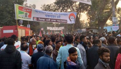 রংপুরে তারেক রহমানের জনসভা ঘিরে জনতার ঢল