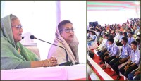 বঞ্চিতদের মাঝে কৃষি ও শিক্ষা উপকরণ বিতরণ করেন
