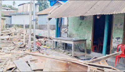 কিশোরগঞ্জে মুক্তিযোদ্ধা কার্যালয় ভাঙচুর-লুটপাট