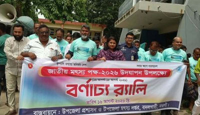 বদলগাছীতে র‌্যালি ও আলোচনা সভায় জাতীয় মৎস্য পক্ষের উদ্বোধন