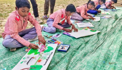 শিশুদের নিয়ে চিত্রাংকন প্রতিযোগিতা অনুষ্ঠিত