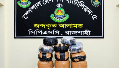 রাজশাহীতে ২৮ কেজি গাঁজাসহ মাদক কারবারি গ্রেপ্তার