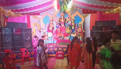 শান্তিপূর্ণ পরিবেশে গোদাগাড়ীর ৪২টি মণ্ডপে উদযাপিত হচ্ছে শারদীয় দুর্গোৎসব