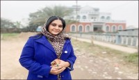 বর্তমানে ক্রাচে ভর করে হাঁটছেন সামিনা চৌধুরী