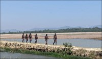 উখিয়ার সীমান্তে ফের গোলাগুলির শব্দ